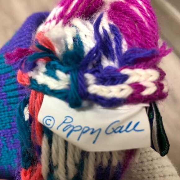 Vintage Mountain Ladies and Ewe Hat 100% Wool Handmade Chunky Knit Ski Cap - Picture 6 of 7